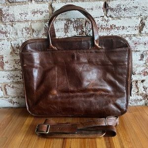 Miller Standard Attache' in Titan Milled Brown by Moore & Giles